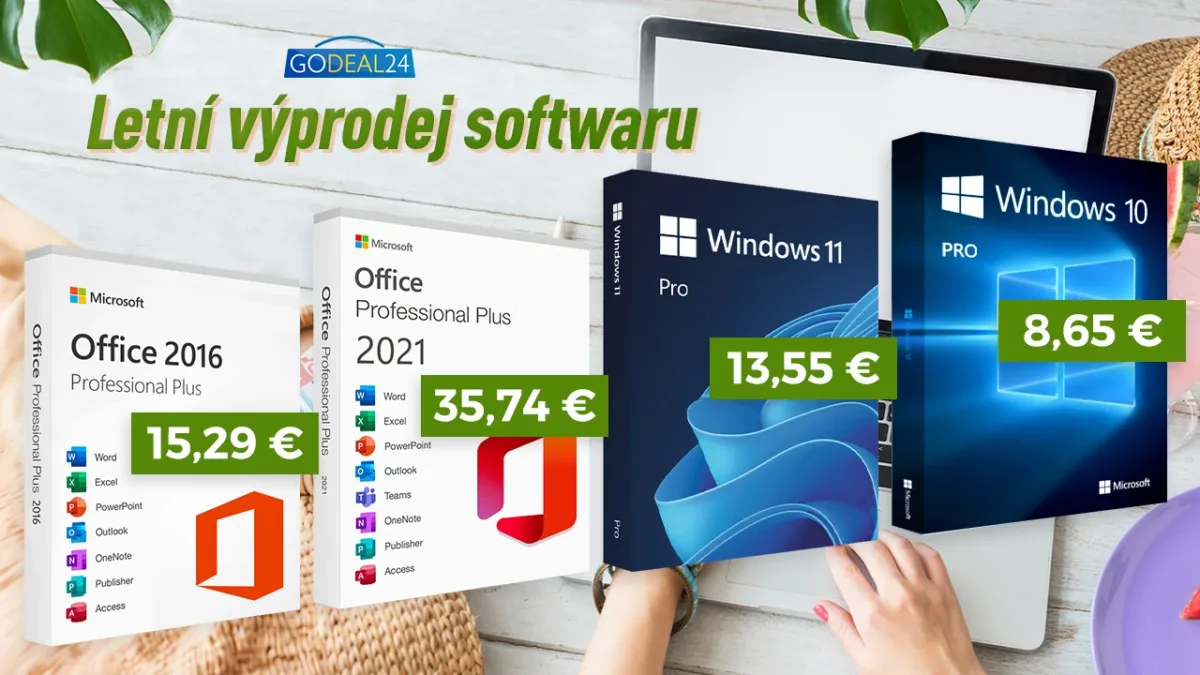 Godeal24 přináší velký letní výprodej originálních operačních systémů a Office! Upgradujte svůj počítač za 13,55 €! Omezená sleva!